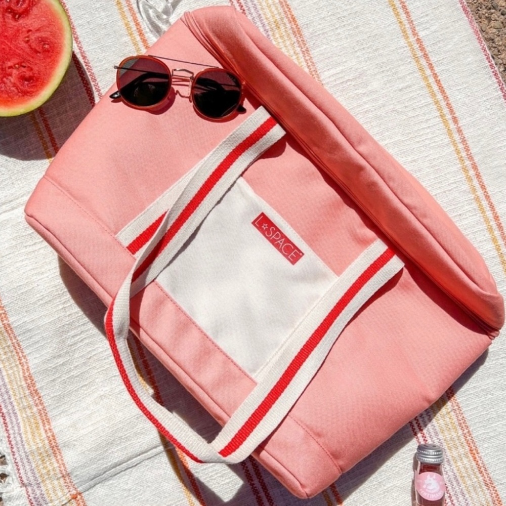 L Space NWT Large Cooler Bag pink insulated 16 inch x 13 inch by 6 inch